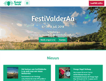 Tablet Screenshot of festivalderaa.nl